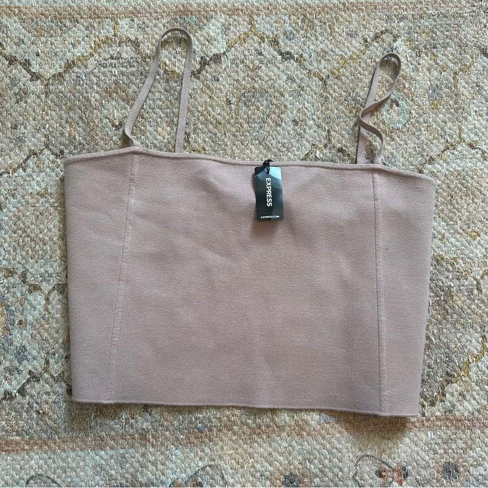 NWT Express Dusty Rose Crop Tank